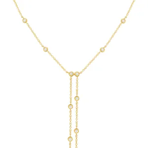 14K GOLD DIAMOND DESI LARIAT