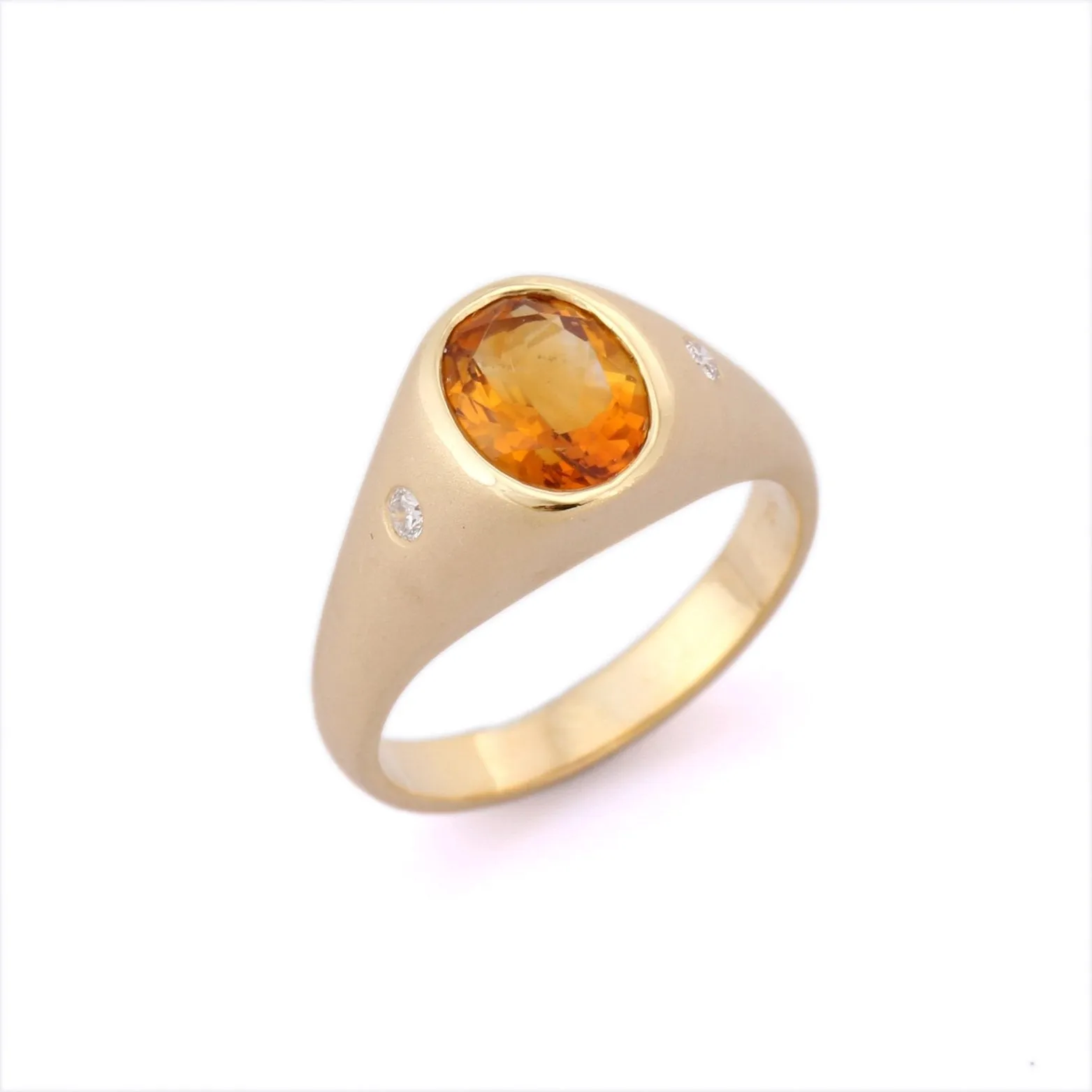 14K Yellow Gold Citrine Ring