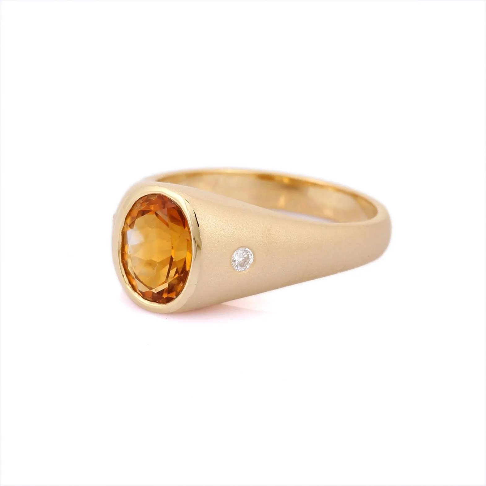 14K Yellow Gold Citrine Ring