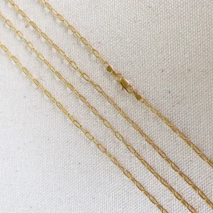 18k Gold Filled 2.5mm Cable Link Chain