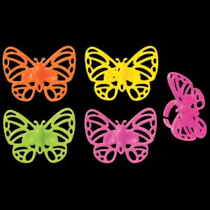 2474 Bright Butterflies Cupcake Rings