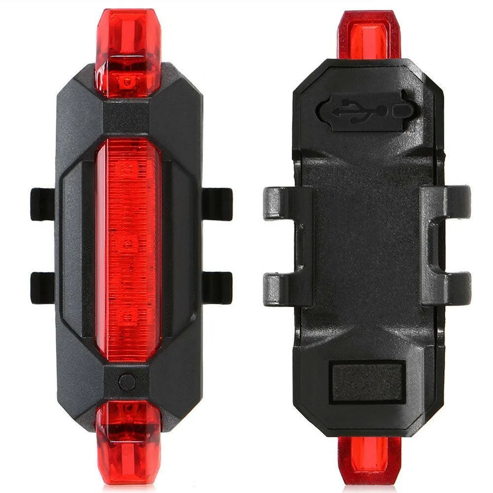 3pcs Super Bright USB Rechargeable Bike Taillight