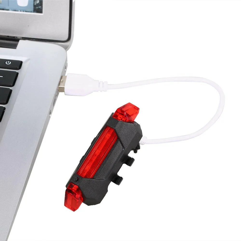 3pcs Super Bright USB Rechargeable Bike Taillight