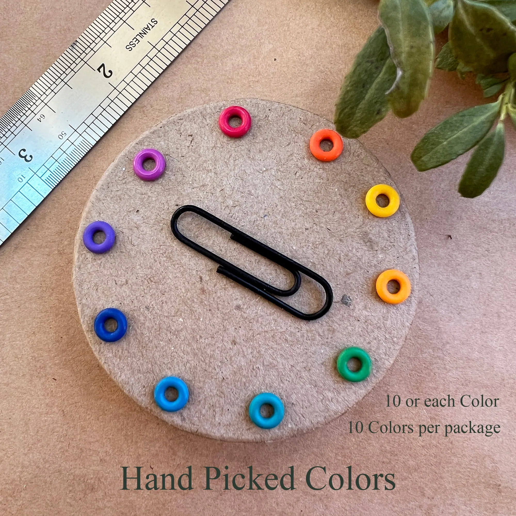 6mm EPDM Rubber O-Rings Hand Picked Assortment (ID: 2.6mm)  - Package of 100 - 10 of each color