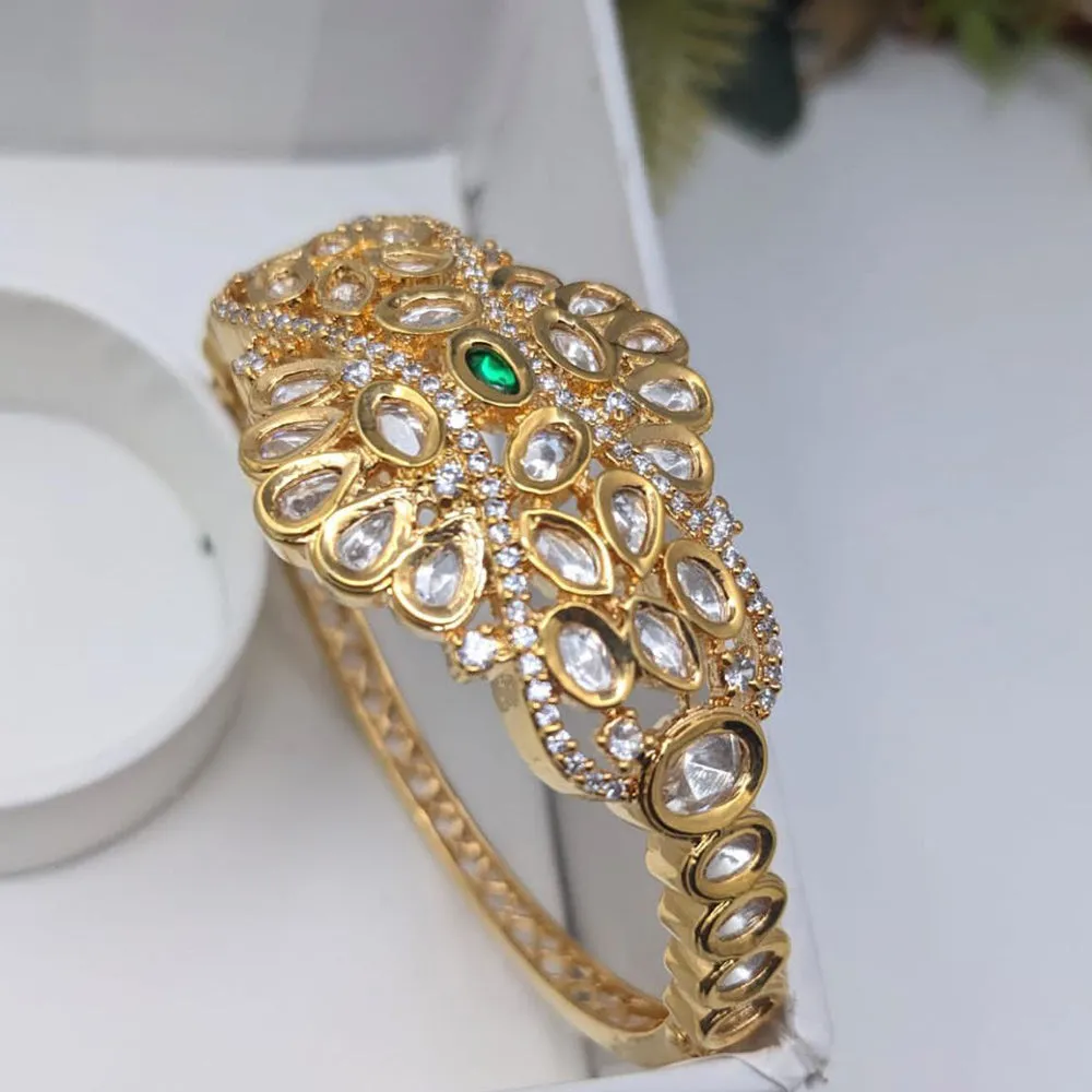 Aamrapali Gold Plated AD Openable Bangle