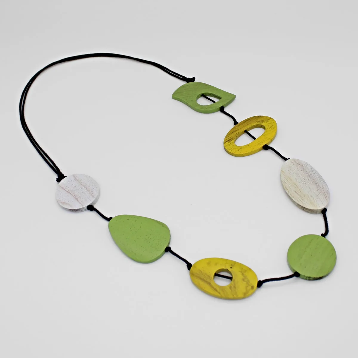 Abstract Lime Wrenly Necklace