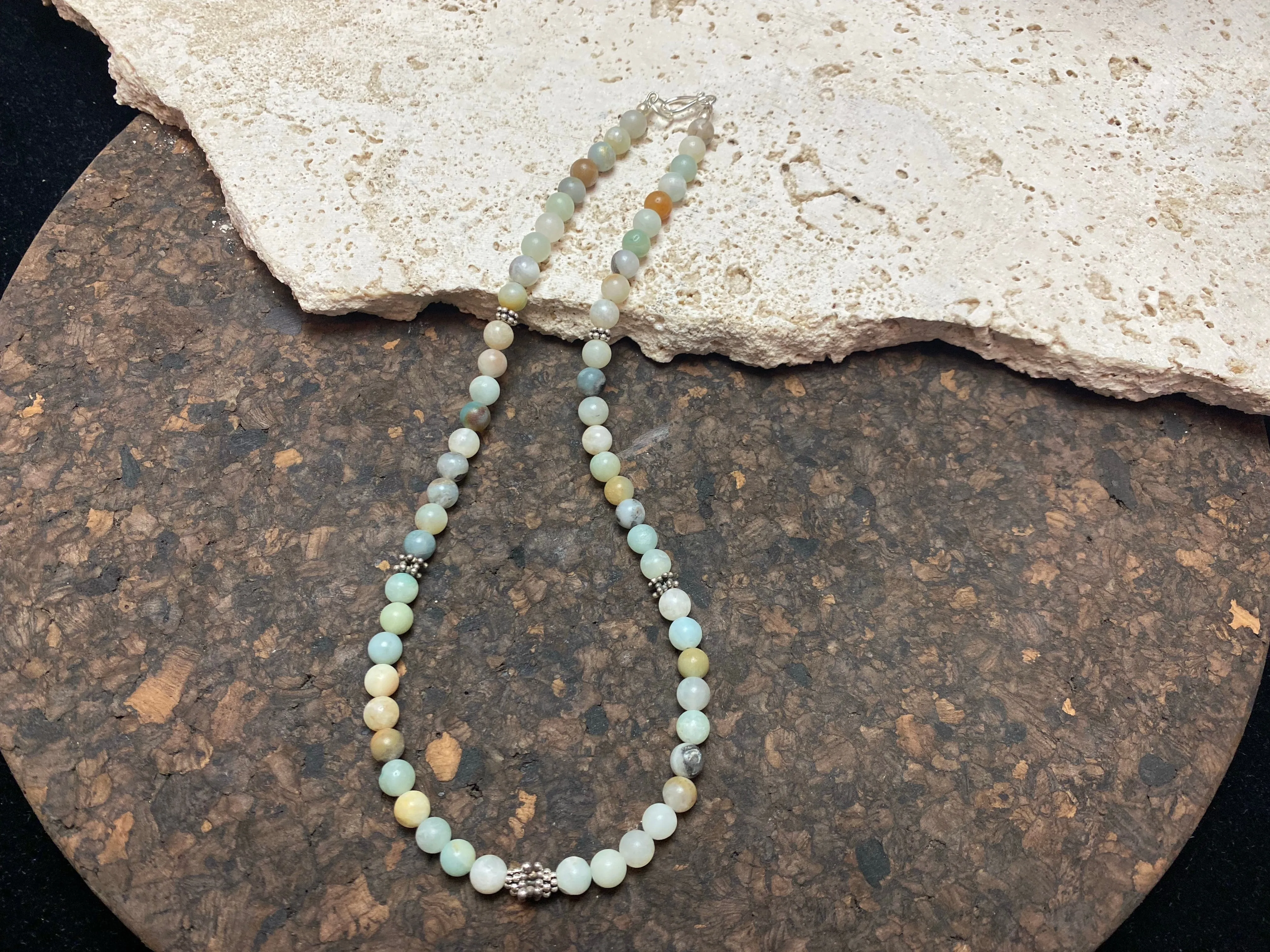 Amazonite And Silver Jewellery - Necklaces and Bracelet