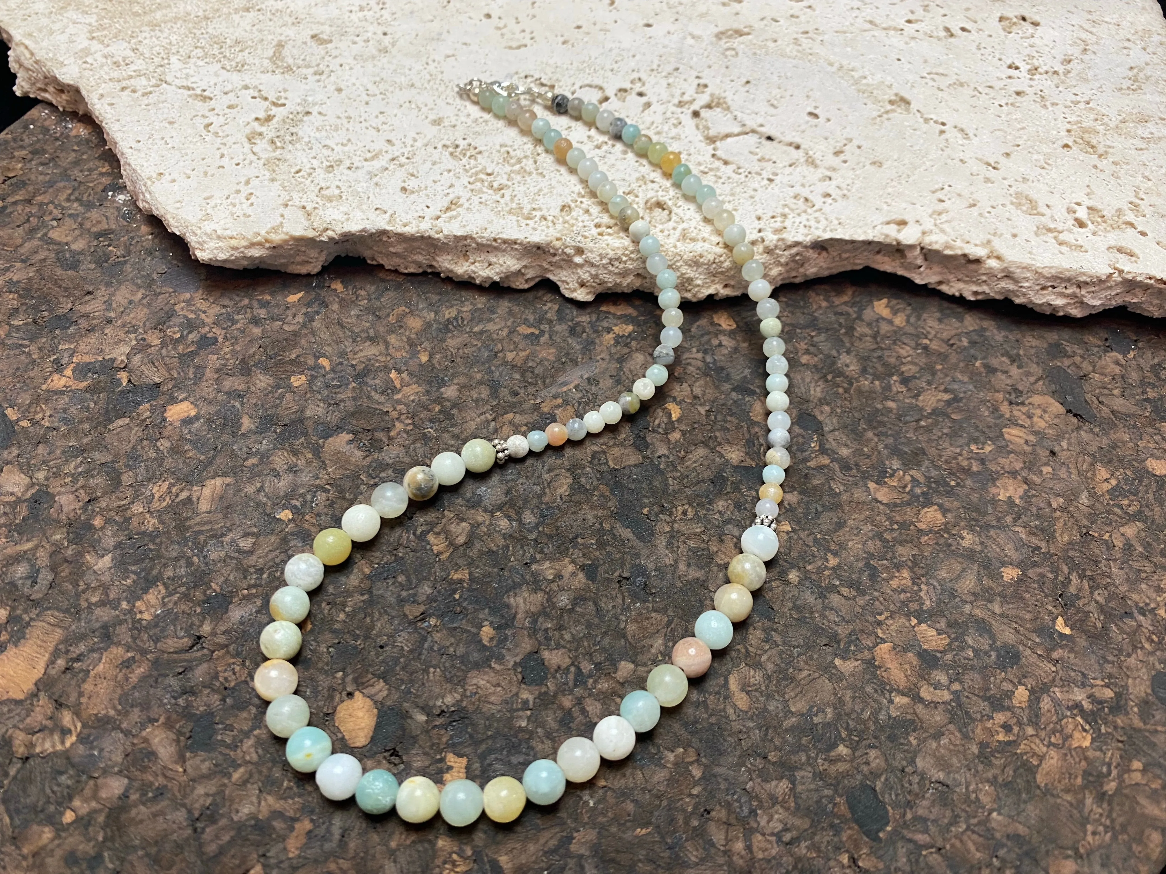 Amazonite And Silver Jewellery - Necklaces and Bracelet