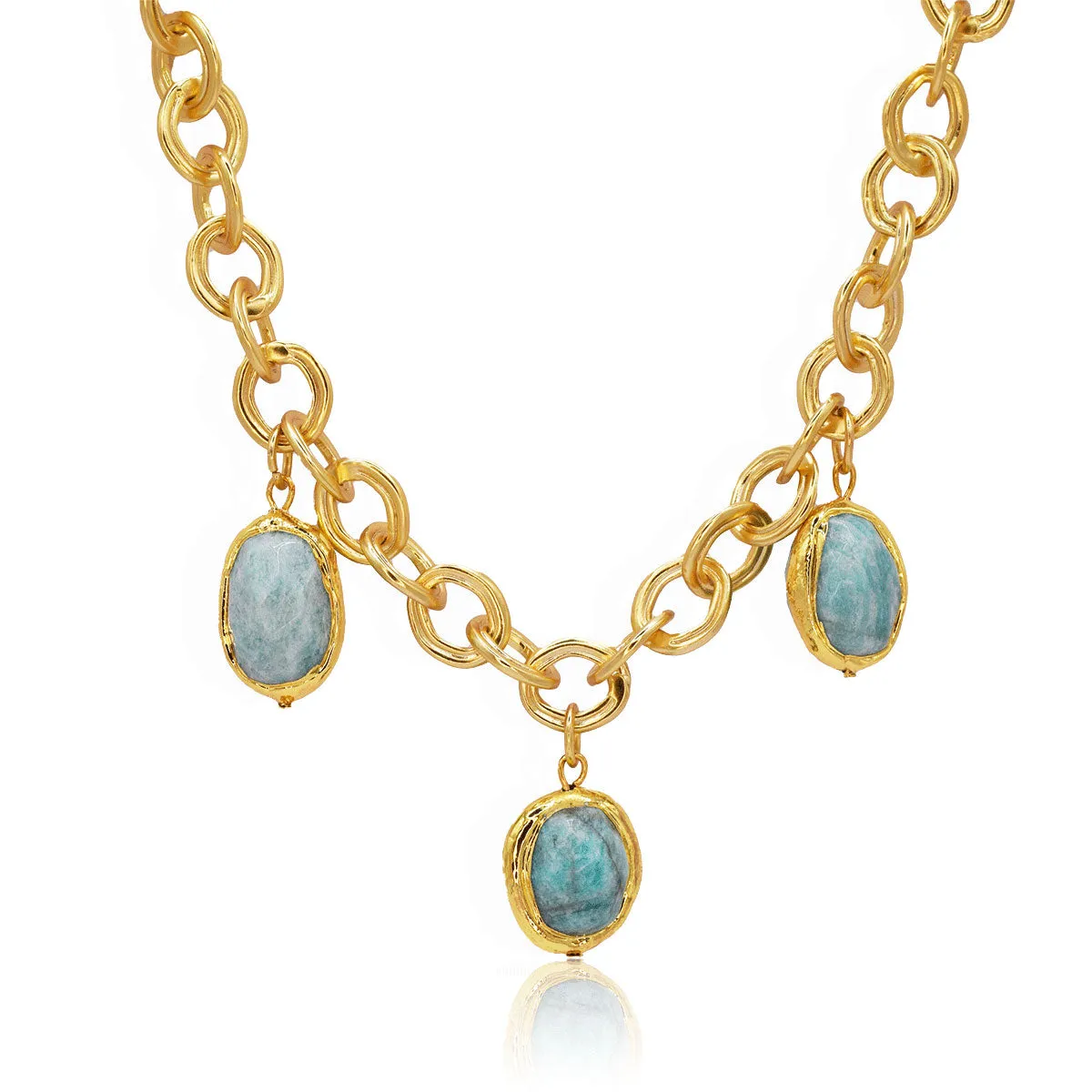 Amazonite Stones Statement necklace