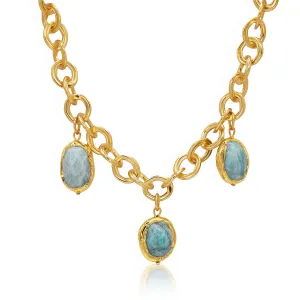 Amazonite Stones Statement necklace