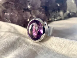 Amethyst Naevia Ring - Large Oval (US 6.5)