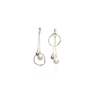 Asymmetrical Pearl Earrings