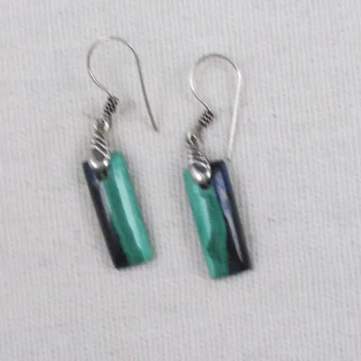 Azurite Gemstone Drop Earrings