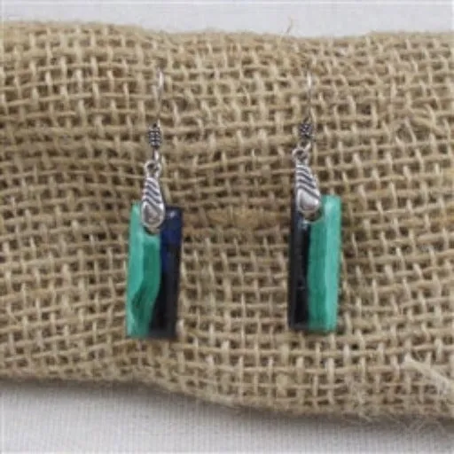 Azurite Gemstone Drop Earrings