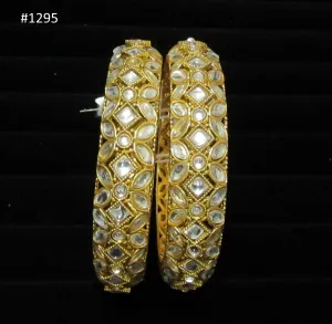 Bangles 3051295 Indian Designer Golden Bangles 2.6 Shieno Sarees