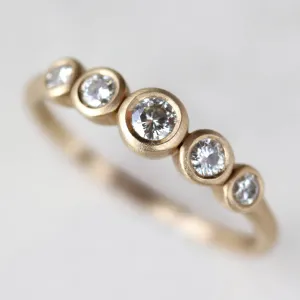 Bezel-set Five Stone Ring