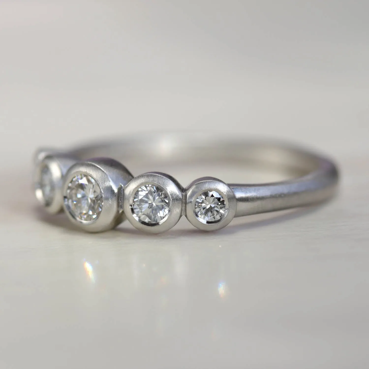 Bezel-set Five Stone Ring