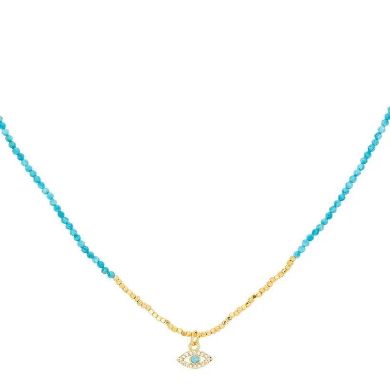 Bia Turquoise Evil Eye Choker Necklace