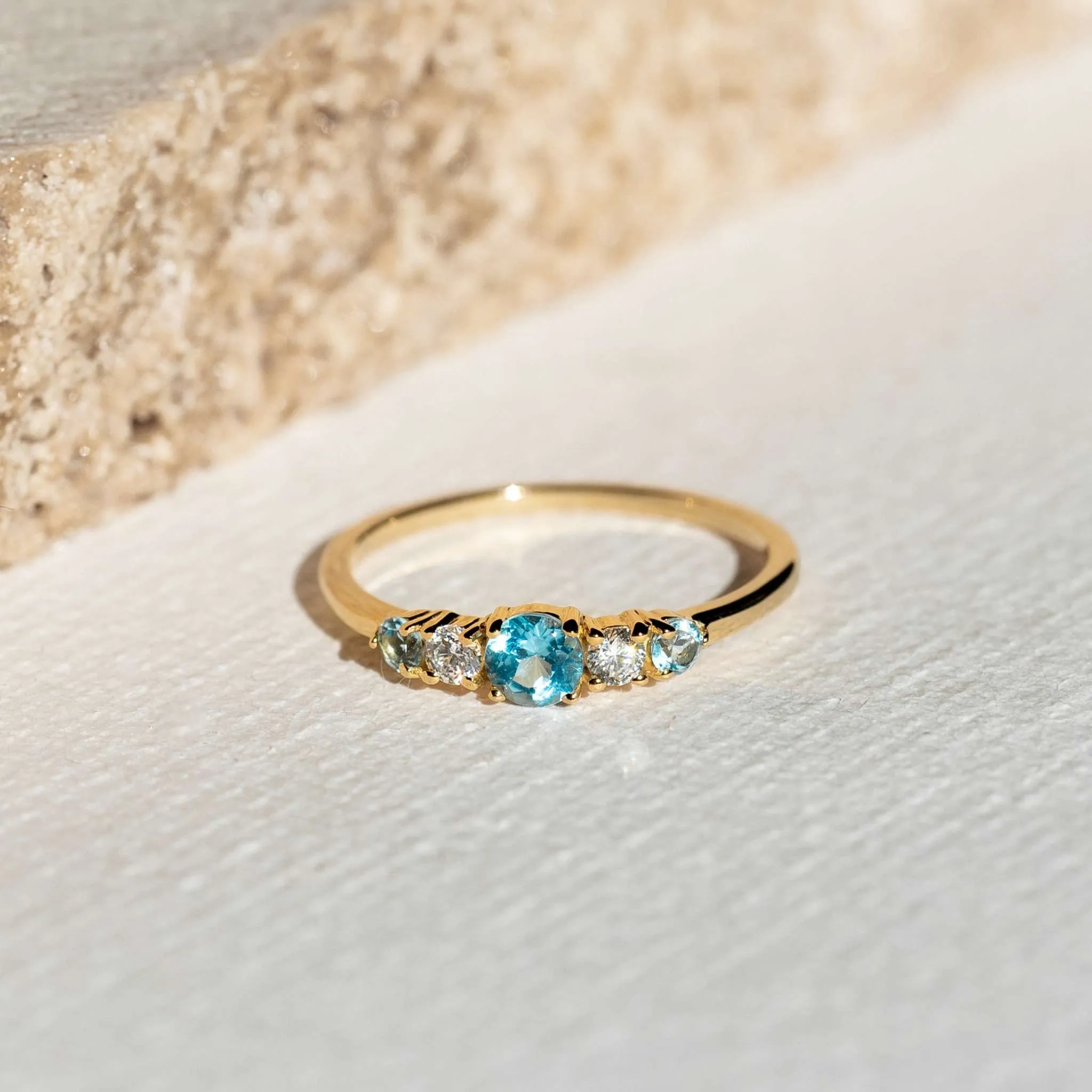 Blue Topaz Ring - Ellie