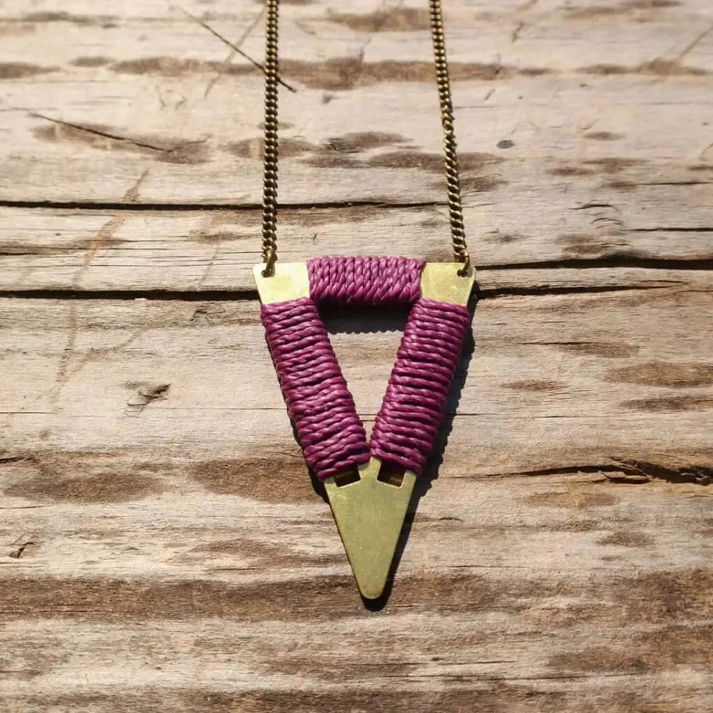 Boho Statement Triangle Necklace