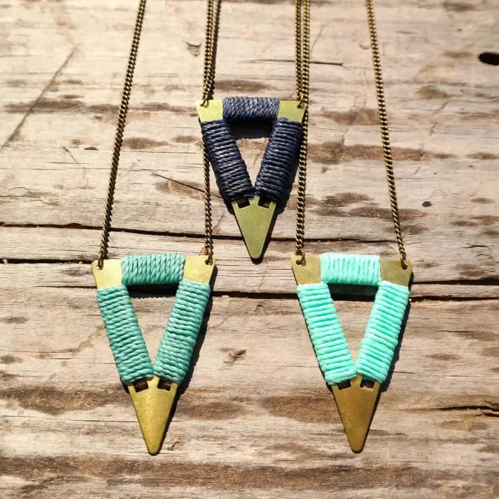 Boho Statement Triangle Necklace