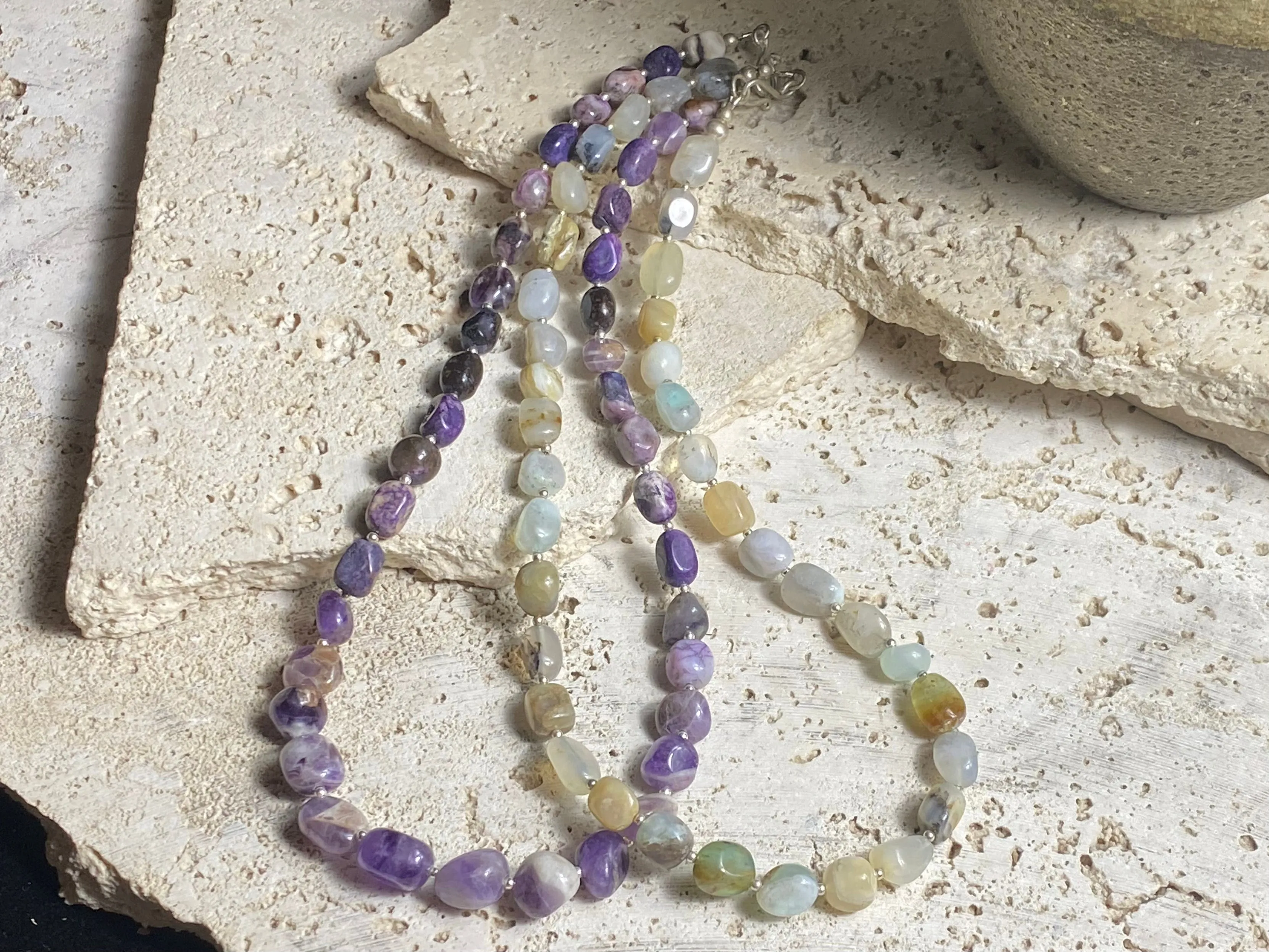 Boulder Gemstone and Silver Necklaces