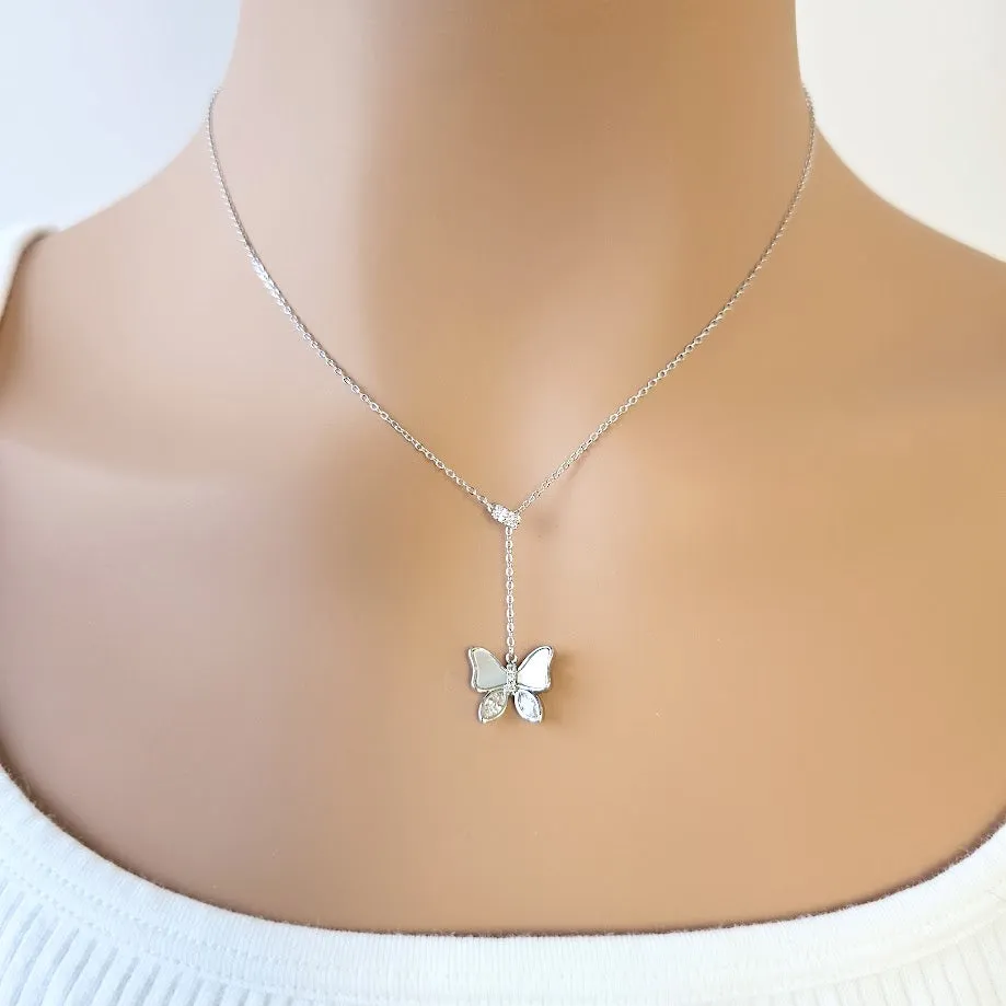 Butterfly Mother of Pearl Necklace