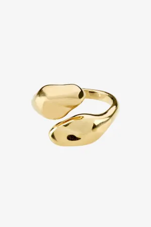 Chantal Recycled Gold Plated Adjustable Ring