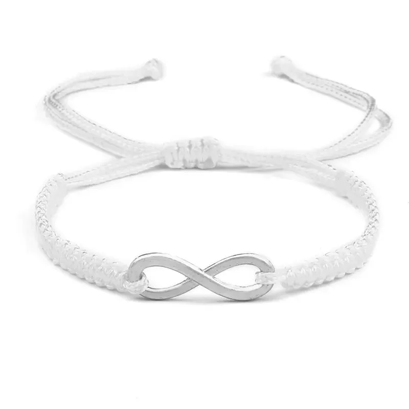 Charm Couple Bracelet Handmade Braided Rope Infinity Friendship Adjustable Bracelets&Bangles For Women Men Fashion Jewelry Gifts