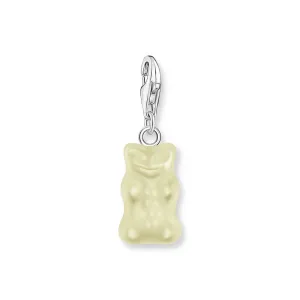 Charm pendant goldbears in white