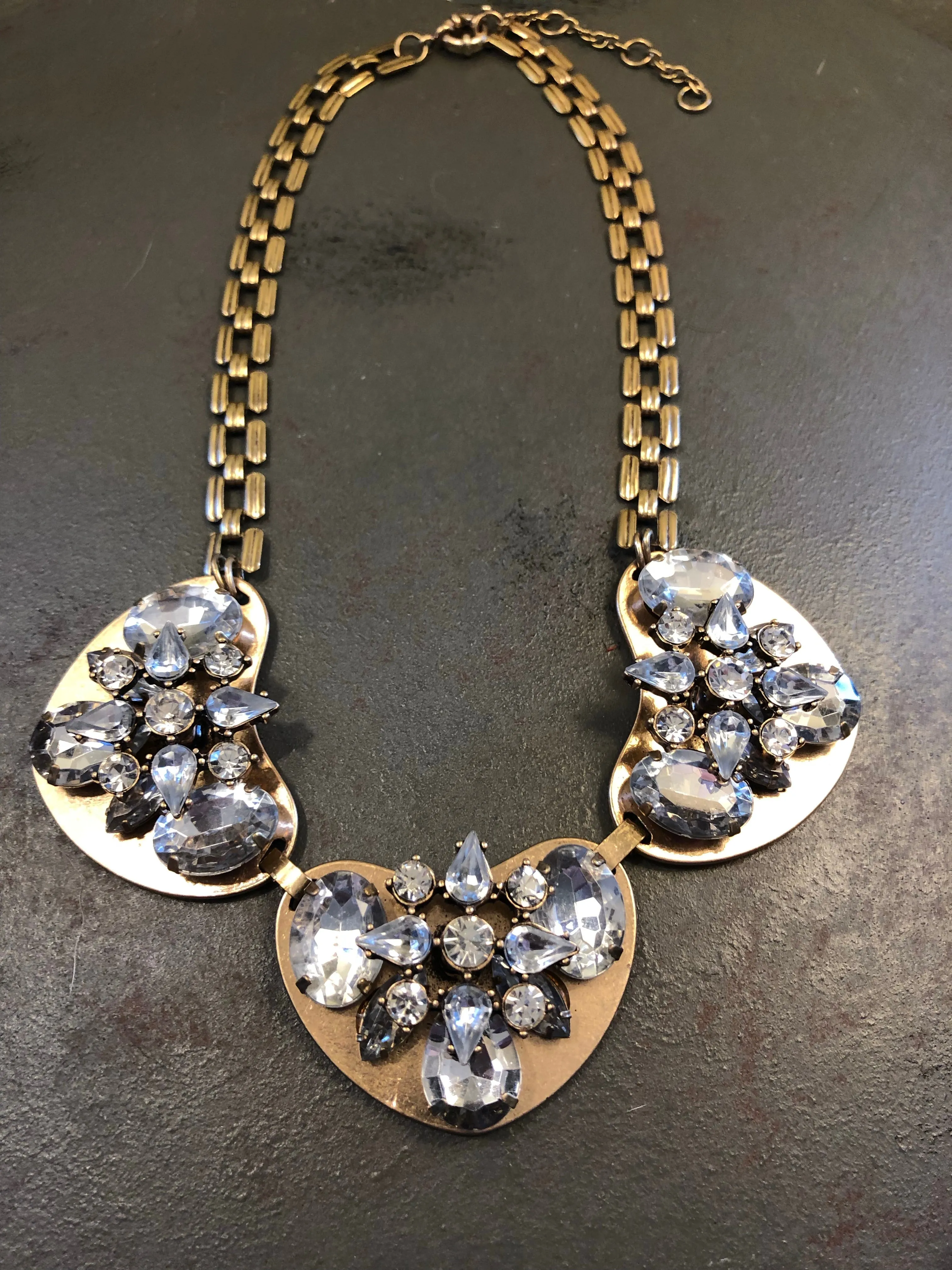 Clare Rhinestone Statement Necklace