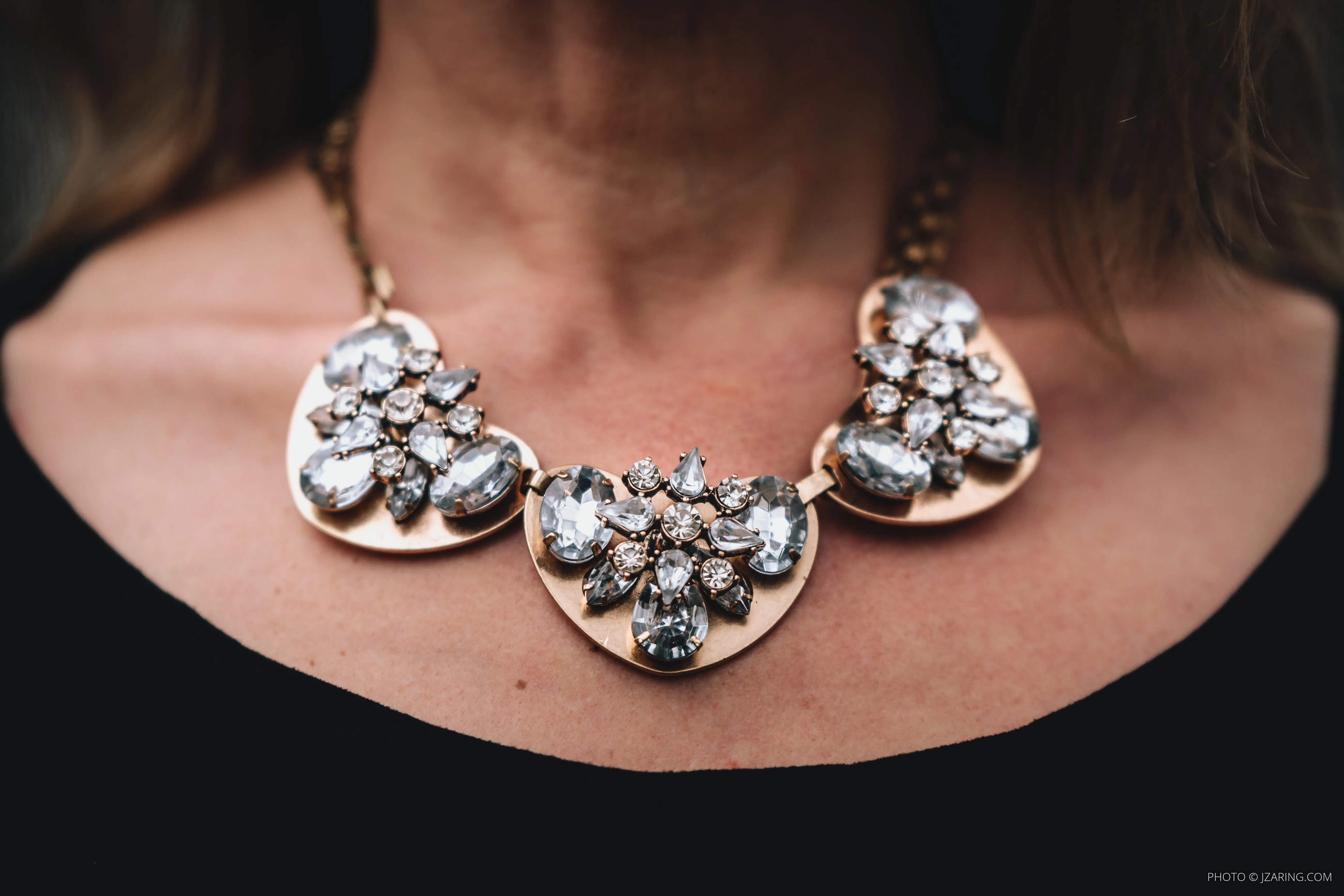 Clare Rhinestone Statement Necklace