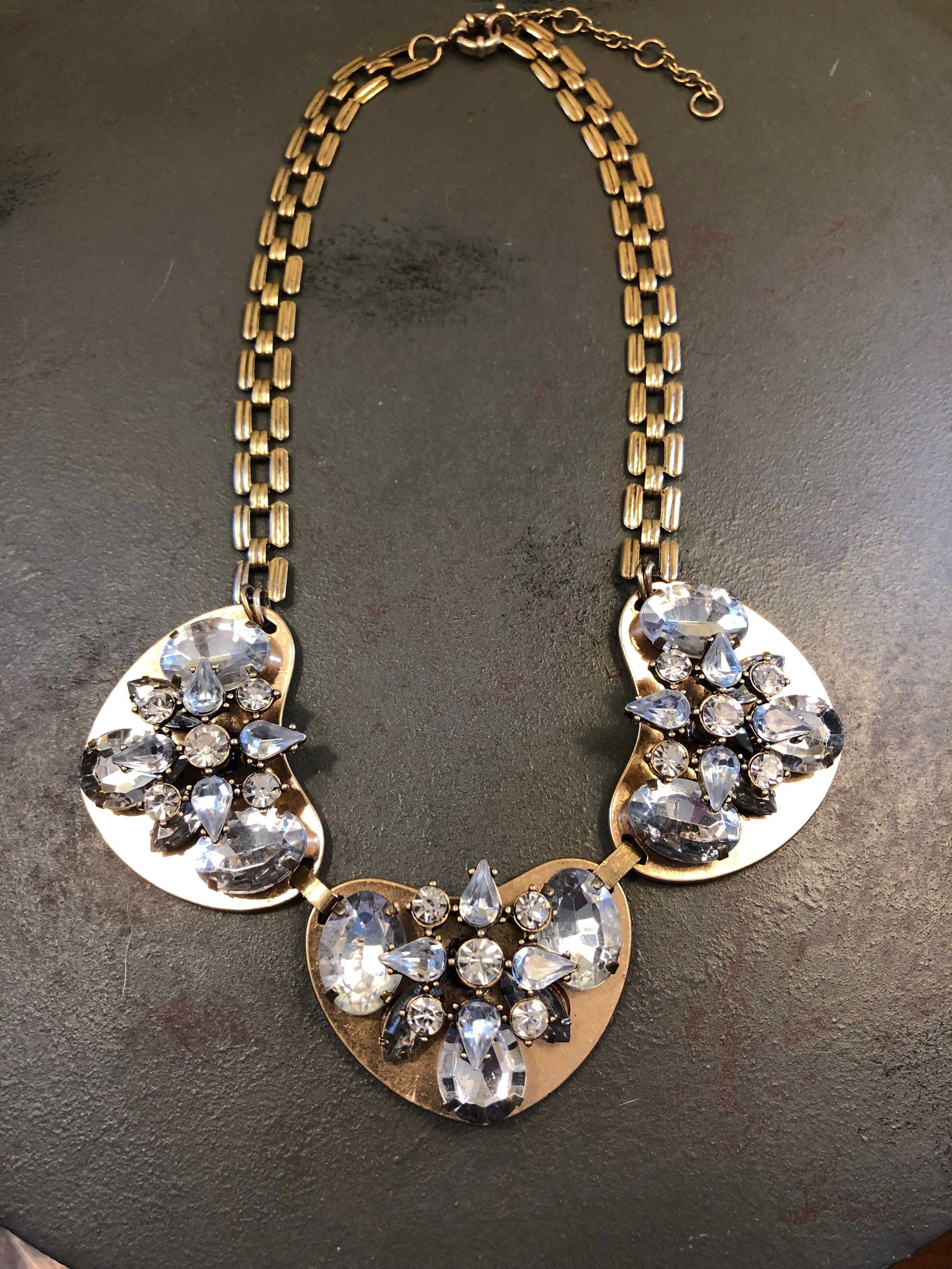 Clare Rhinestone Statement Necklace