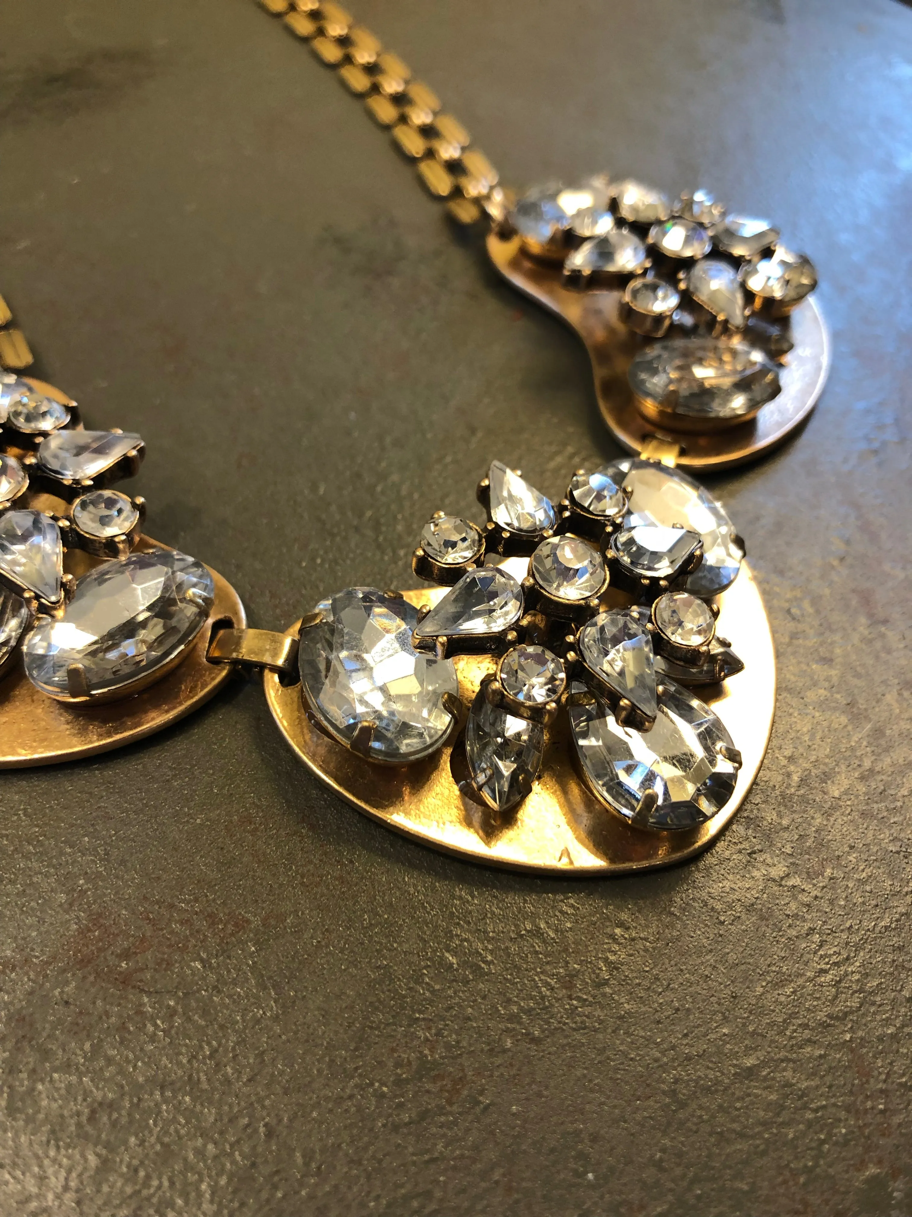 Clare Rhinestone Statement Necklace