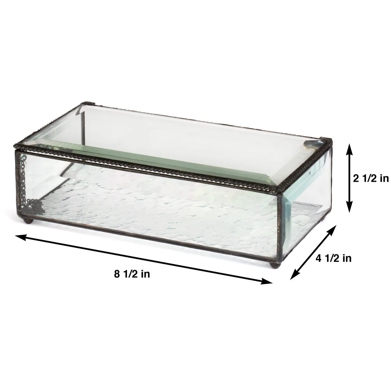 Clear Beveled Glass Box 830