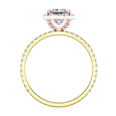 Columbine - GIA Natural Princess Diamond Engagement Ring