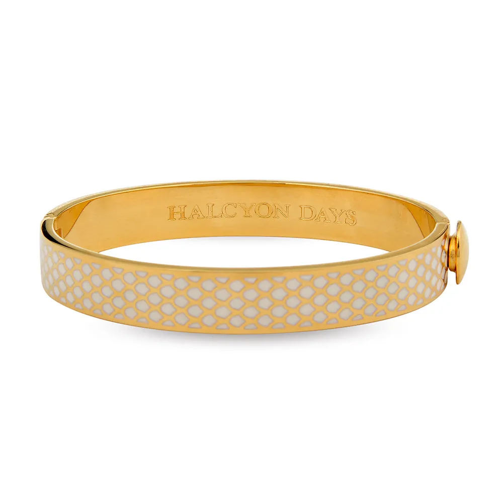 Cream and Gold Salamander Bangle