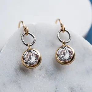 Cubic Zirconia Drop Earrings