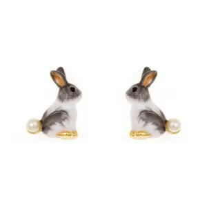 Cute Enamel Rabbit Earrings