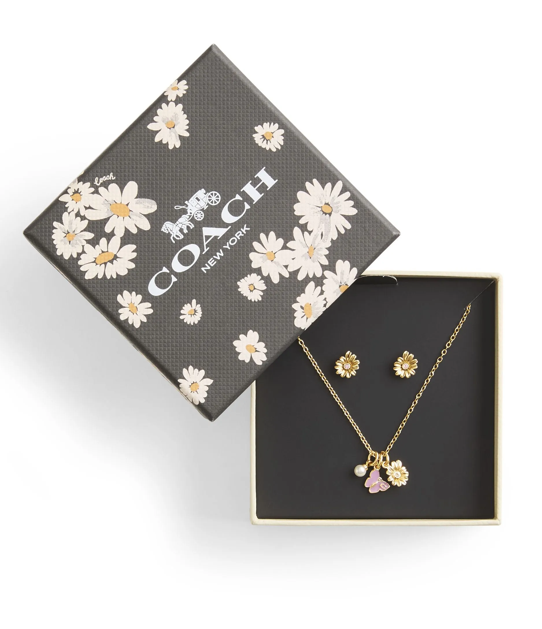 Daisy Earrings & Necklace Set