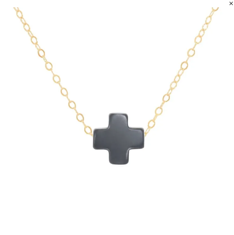 E Newton 16" Necklace Gold - Signature Cross