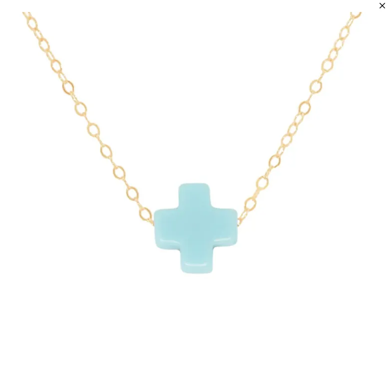 E Newton 16" Necklace Gold - Signature Cross