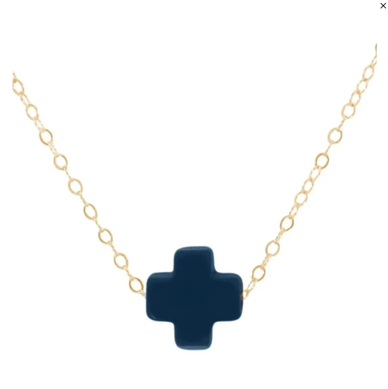 E Newton 16" Necklace Gold - Signature Cross