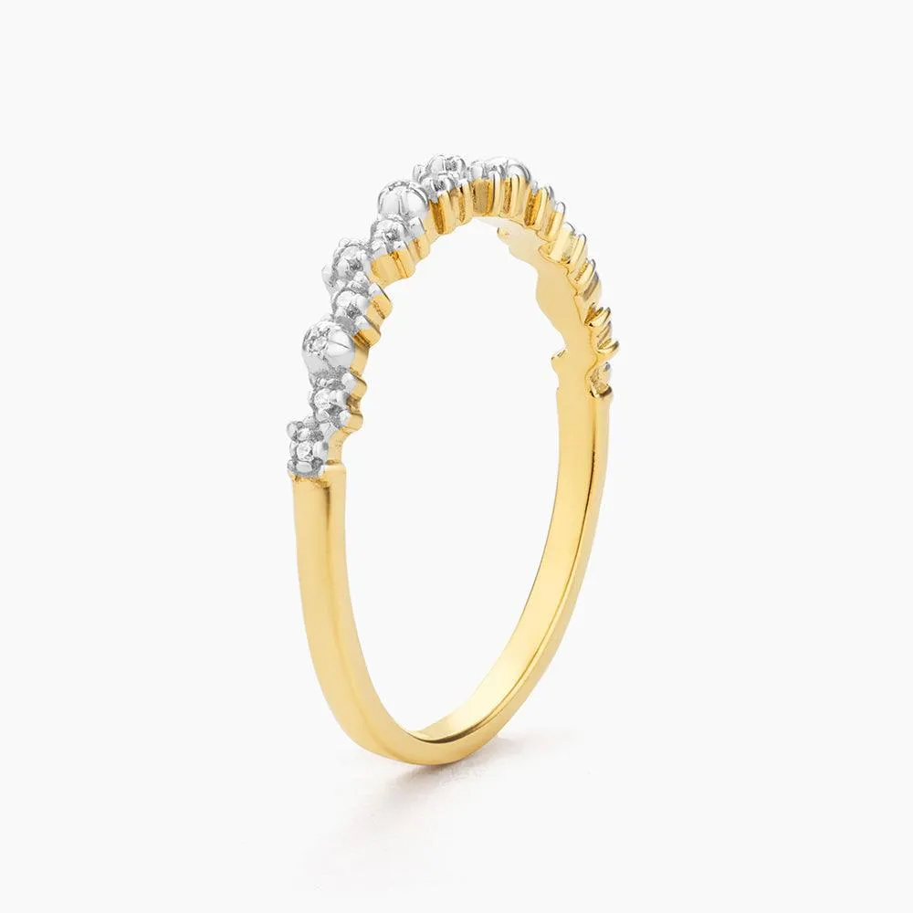 Ella Stein Shine Bright Stackable Ring in Gold - Size 8