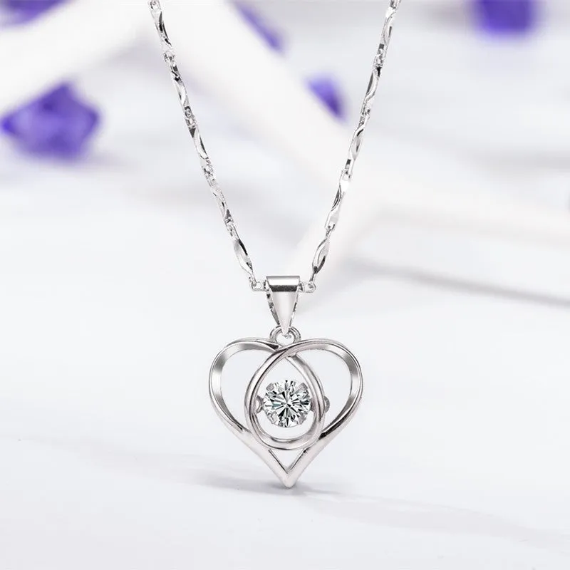 Enmity Zirconia Heart Necklace