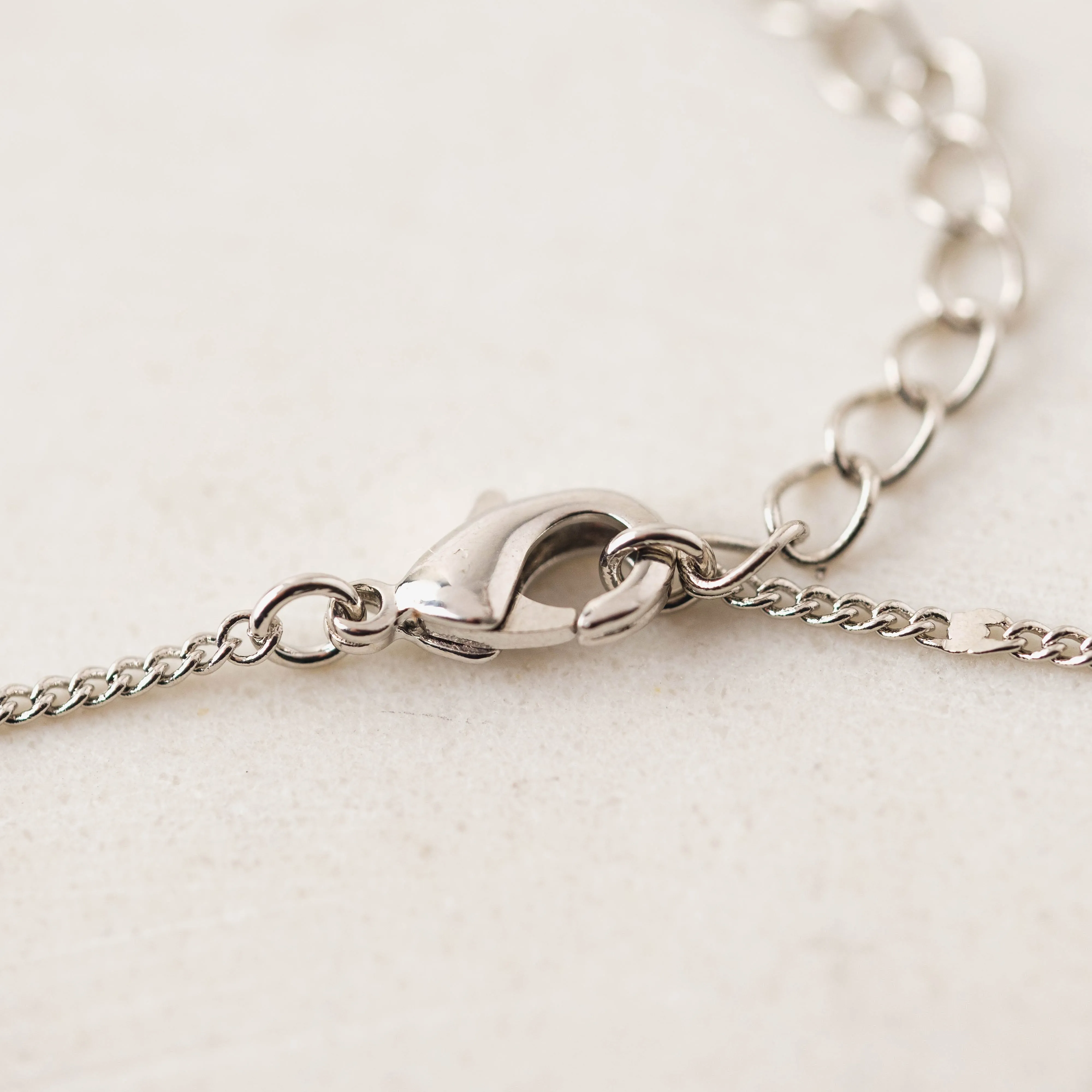 Everly Circle Necklace Silver