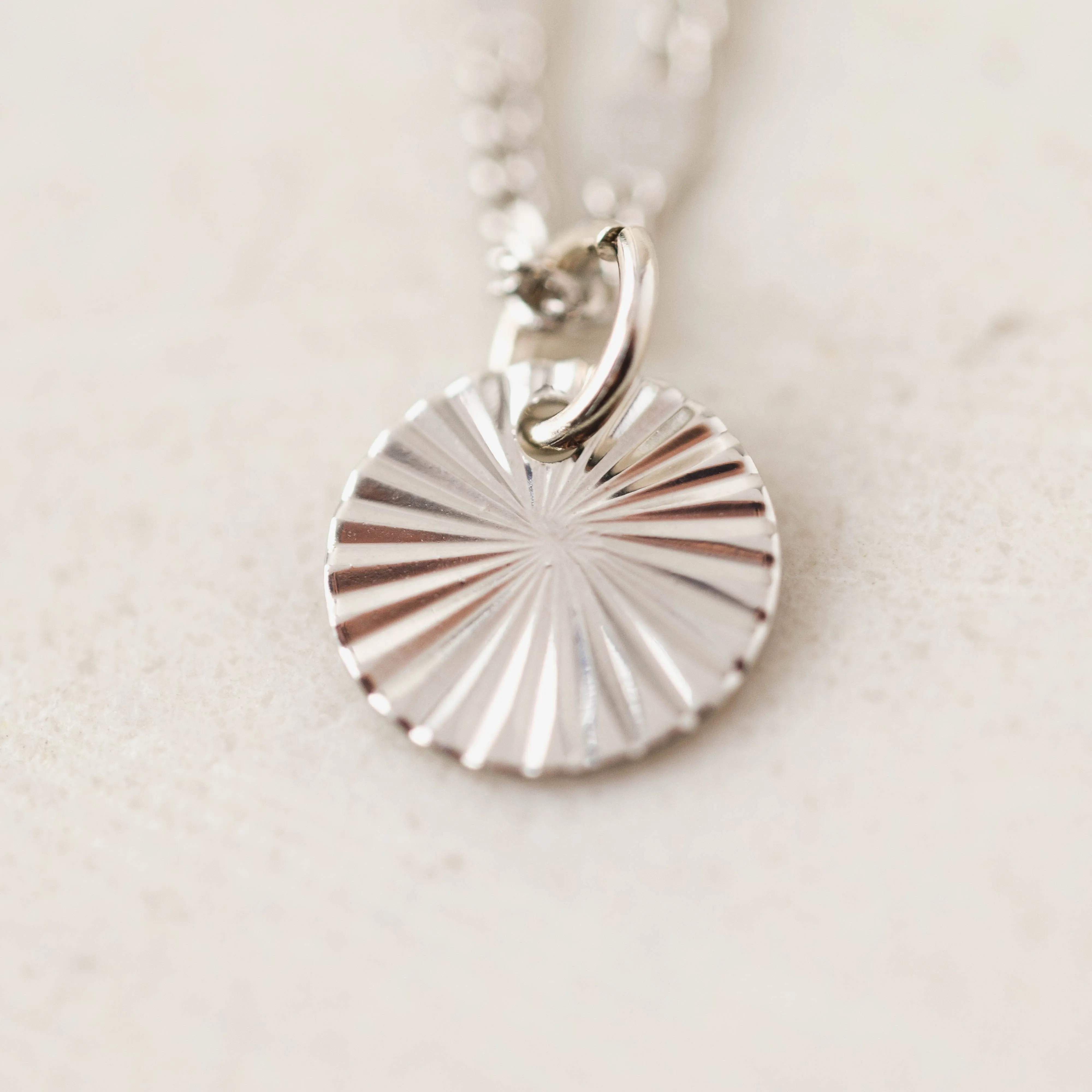 Everly Circle Necklace Silver