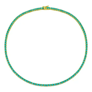 Everyday Turquoise Tennis Necklace