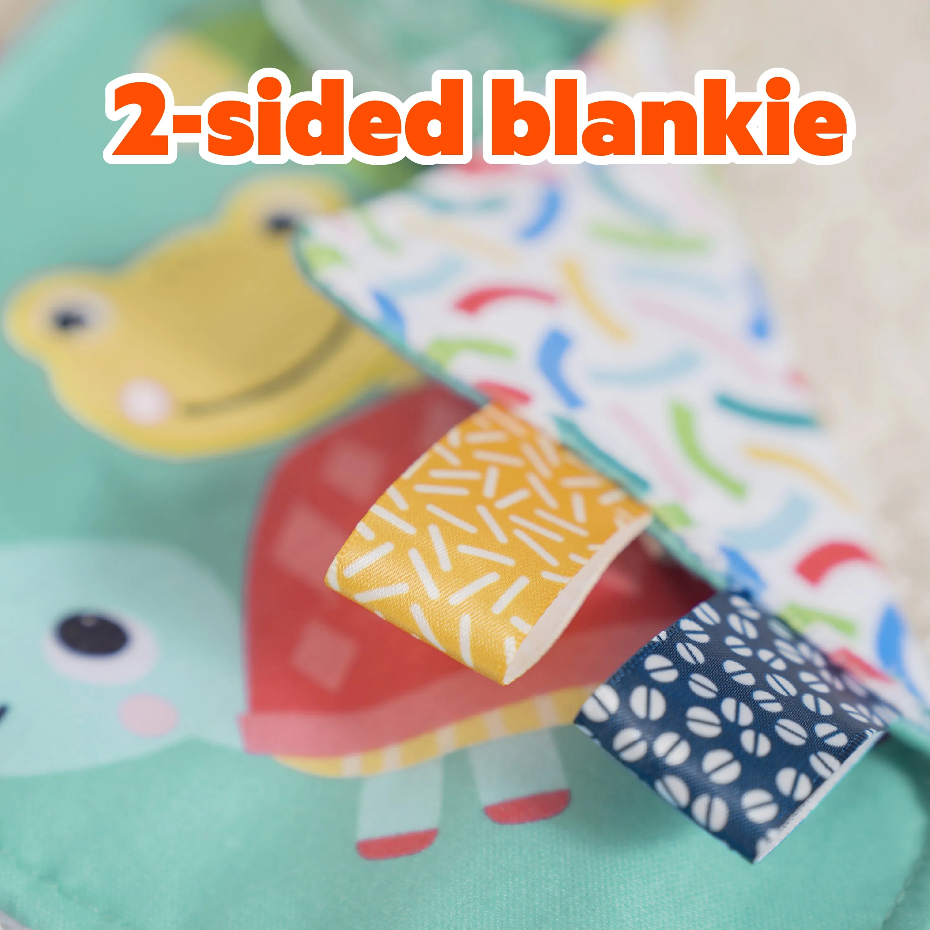 Fuzzy Feelies Soothing Blankie - Tropical Trio