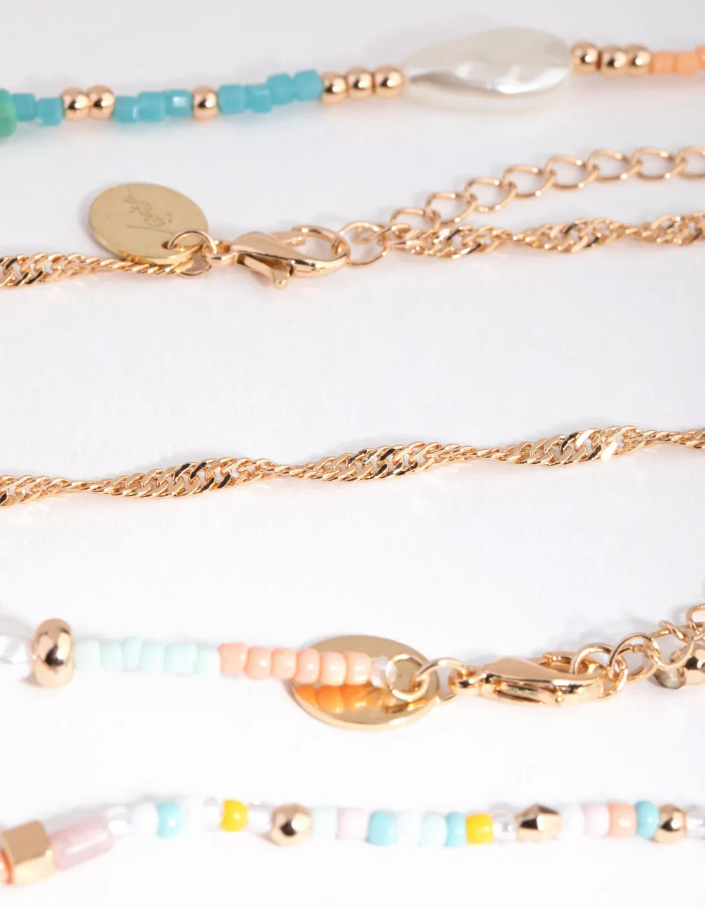 Gold Bead & Pearl Choker Pack